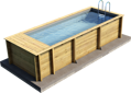 Drevený bazén POOL & BOX : 610 x 237 x 133 cm