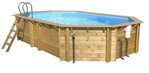 Drevený bazén WPPO: 540 x 330 x 133 cm