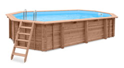 Drevený bazén SBA: 607 x 396 x 131 cm